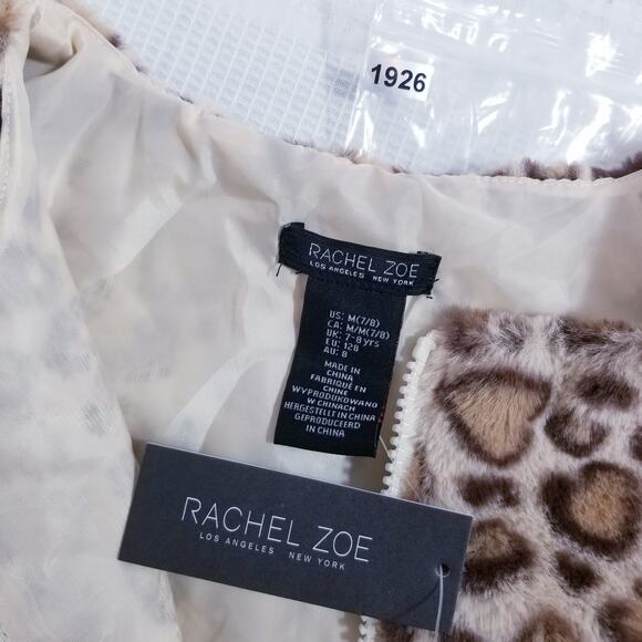 Rachel Zoe Vegan Fur Animal Print Sweater Vest - Picture 8 of 9